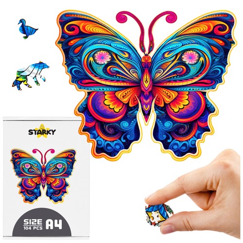 Puzzle papillon bois - puzzle, en