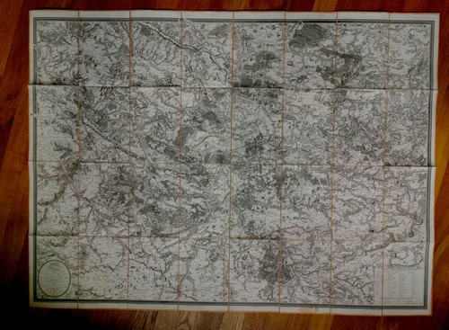 Carte 1820 environ - de, paris