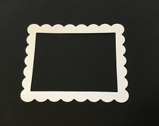 Scallop Frame die cut card