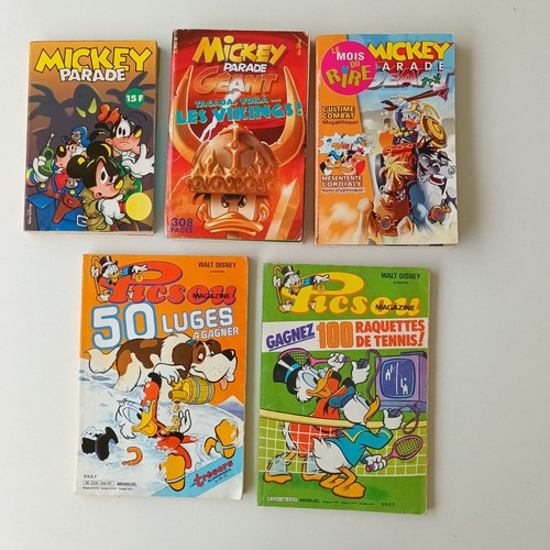 Lot livres mickey parade - 5, -mickey