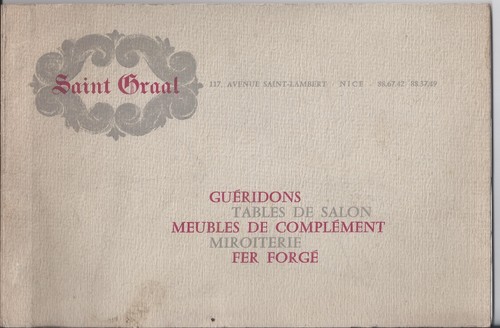 Catalogue saint graal - catalogue, 1960