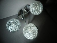 LUSTRE PLAFONNIER CONTEMPORAIN METAL COULEUR ARGENT