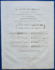 PAER OPÉRA LE MAÎTRE DE