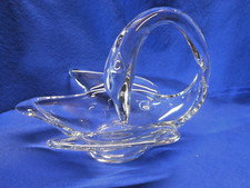 Magnifique  vide poche cygne en cristal ART Vannes France