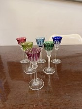 6 verres à liqueur cristal
