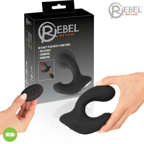 Rebel butt plug with 3 - with,