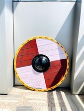 Bouclier bois viking fait - bouclier,