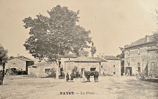 CARTE-POSTALE-ANCIENNE: AUVERGNE - FAYET - LA PLACE   ...SUPERBE.