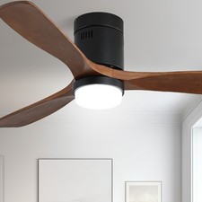 Ventilateur de plafond en bois