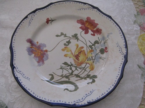 Assiette plate signée - signée, olga"