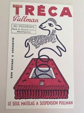 Buvard matelas TRECA Pullman/ "Au Printemps" /Dessin de SAVIGNAC