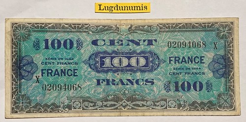 100 francs verso - 100,