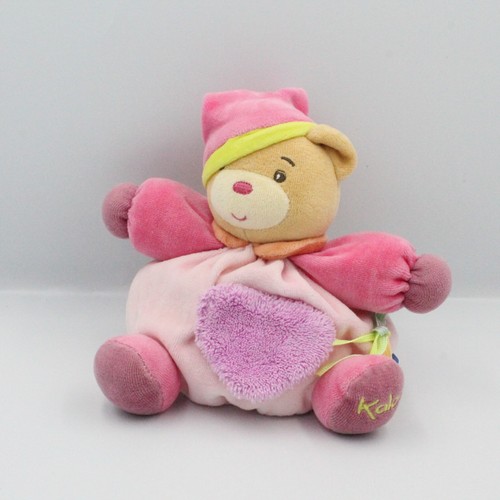 Doudou ours rose - , vert
