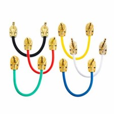 Guitare patch plomb 6.35mm Pancake angle jack / effet pédale FX instrument câble