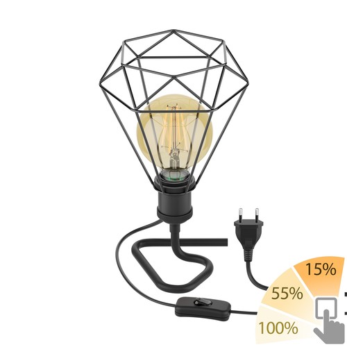 Lampe table retra - table,