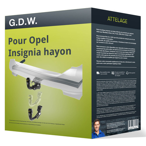Attelage pour opel - pour, insignia