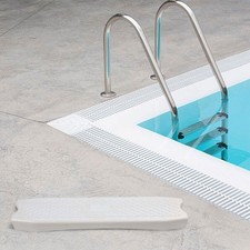 Échelle de piscine antidérapante ABS blanc marche 19 3 x 3 9 pouces pièce de