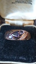 Bague vintage en or laminé 14