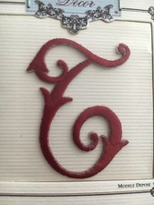 Lettre Petit Modèle T Rouge