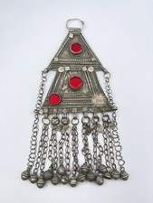 Ref 532 COLLIER GRANDE FIBULE ANCIENNE  BERBERE KABYLE BIJOUX ETHNIQUE