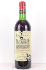 lussac saint-émilion château lyonnat (étiquette usée) rouge 1973 - bordeaux