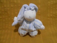 Doudou peluche lapin blanc