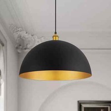 Suspension dôme noir - grand