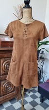 Robe court Zara Taille XS daim Neuve