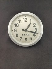 Authentique grande horloge pendule industrielle D.E.H.O. gare SNCF années 50/60