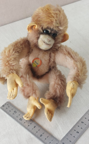 Ancienne peluche singe - ancienne,