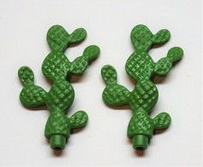 2 X CACTUS 7,5 Cm Playmobil À Western Indien Plantes USA Désert Arbre Zoo
