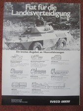 9/1982 PUB FIAT IVECO VEHICULE