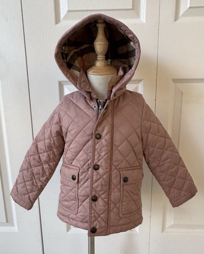 Burberry girls quilted jacket - quilted,