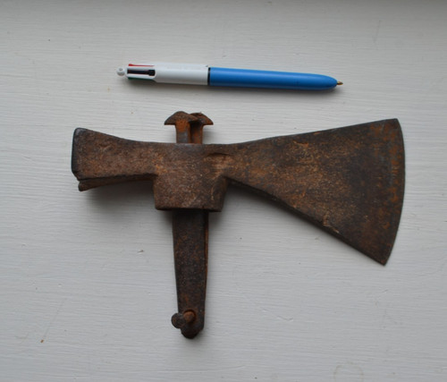 Ancien fer hache - hache, talon