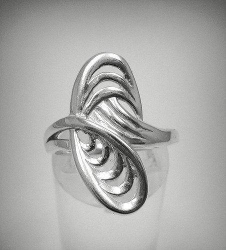 Bague élégante argent - bague,