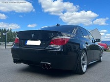 Inox Duplex Échappement Sport BMW 5er E60 E61 520i 523i 525i 530i Chaque 2x90mm