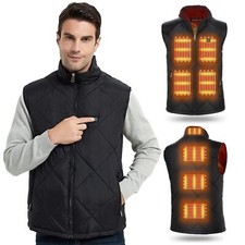 Gilet Chauffant Homme Femme Gilet Chauffant Électrique USB Chaud D'hiver avec...