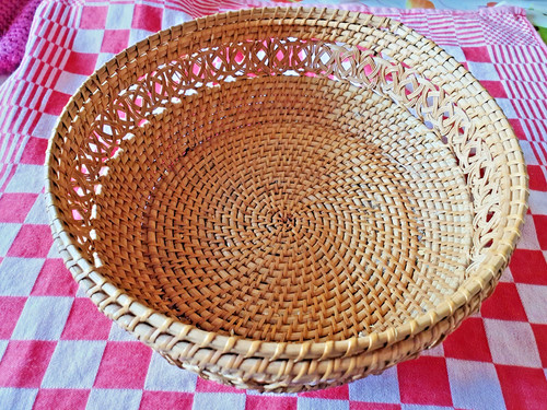 Corbeille ancien osier beau - osier,