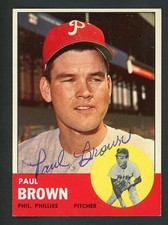 Paul brown signed - signed, auto