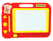 Ardoise Magique Enfant Magnétique | Tableau Dessin Éducatif |Jouet Créatif Rouge