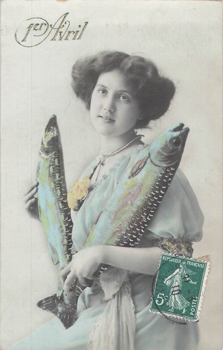 1er avril femme - cp,