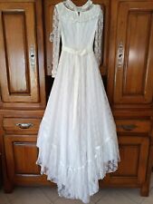 robe de mariée princesse avec manches longues, couleur blanche, taille 38