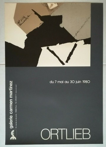 Affiche exposition ortlieb - -,