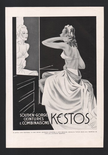 Publicité 1943 mode lingerie - mode,
