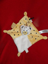 Doudou Plat Lion Tigre Blanc Jaune Pois Noir  TAO  Tape À L'oeil
