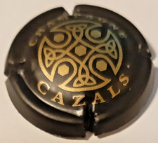 Capsule de champagne Cazals Claude Noir mat et or mat N°20