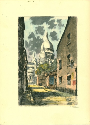 Eau forte gravure paris - forte,