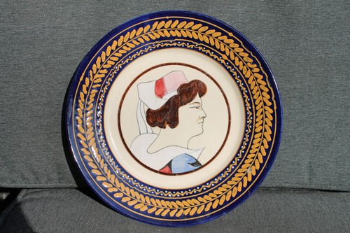 Magnifique assiette plat - assiette,