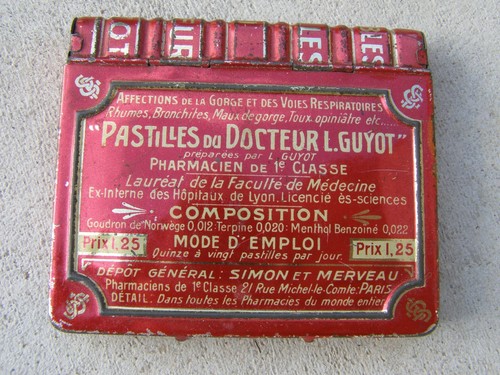 Ancienne boite pastilles - boite , du