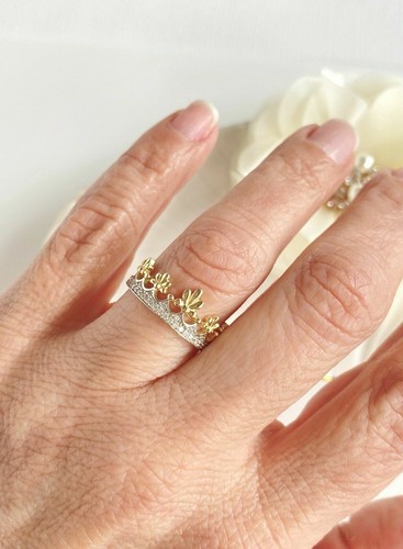 Bague couronne mariage - bague, de